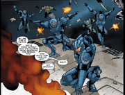 Thorne and the other Fireteams boarding the Pilgrim's Pride