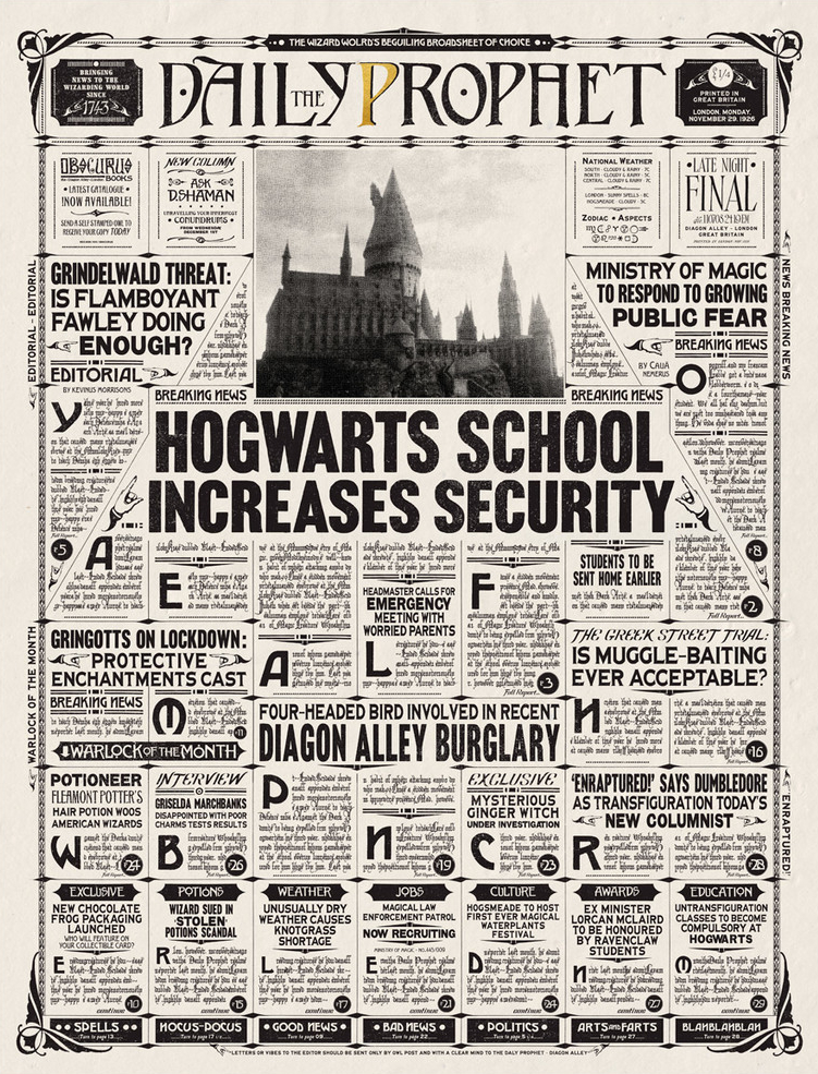 La Gazette Du Sorcier En Français A Imprimer Image - La Gazette du sorcier - Hogwarts School Increases Security.jpg