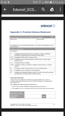GCSEBiology practicals