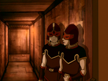 Zuko and Sokka as guards