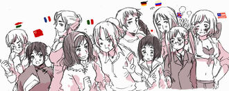 Female!China-Frankreich-Süditalien-Italien-Deutschland-Japan-Russland-England-Amerika-Male!Ungarn 0