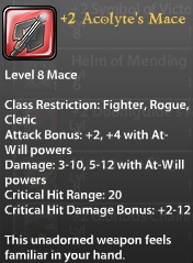 2 Acolyte's Mace