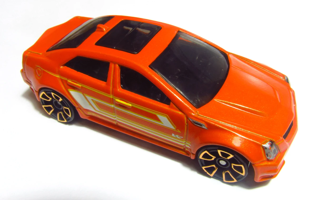 Image 2012 V5400 09 Cadillac CTSV Orange.jpg Hot Wheels Wiki