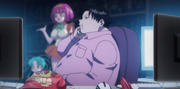 Milluki hablando con Killua por telefono