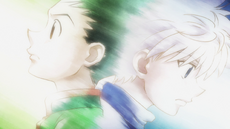Gon and Killua's farewell