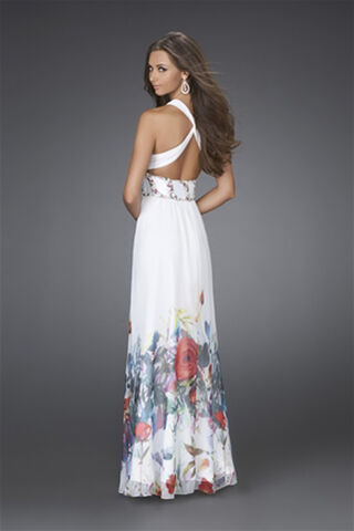 File:Attractive-Border-Print-Evening-Dress-white-back-view.jpg