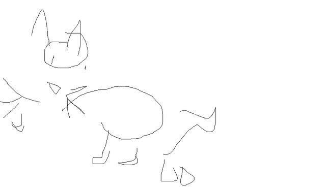 File:Cat drawing with my eyes closed.png