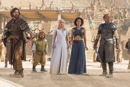 Daario, tyrion, daenerys, missandei and jorah stagione 5.jpg