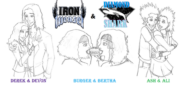File:Iron Weasel and Diamond Shark by AlyssaTolensky.png