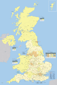 Map of the administrative geography of the United Kingdom