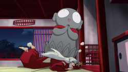 犬夜叉被地藏菩薩像鎮壓.png