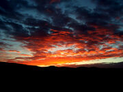 Red sunrise