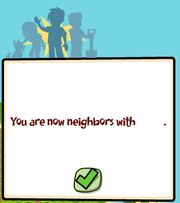 Neighbor added message