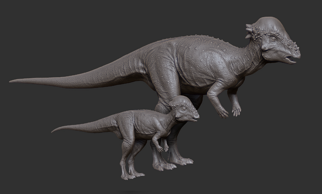 File:Juvenile Pachycephalosaurus Model The Isle.png