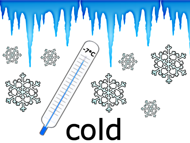 It is cold картинка