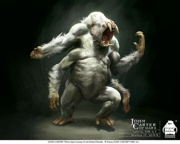 Barsoomian white ape