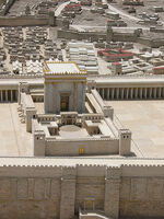 Herod's Temple on Jerusalem model 1358
