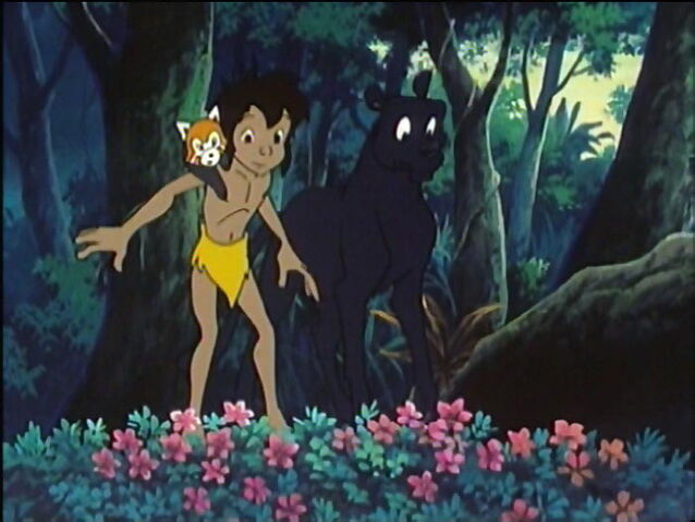File:Mowgli, Kichi and Bagheera.jpg
