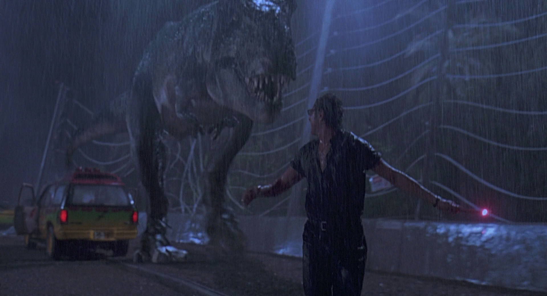 jurassic park t rex in the city
