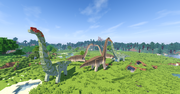 Brachiosaurus herd