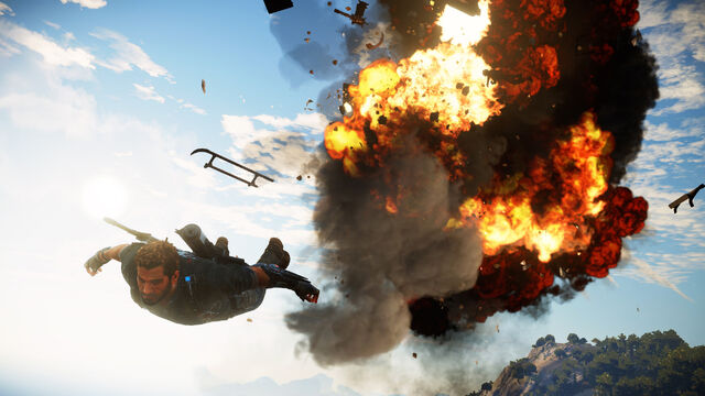 File:JC3 skydiving and explosion.jpg