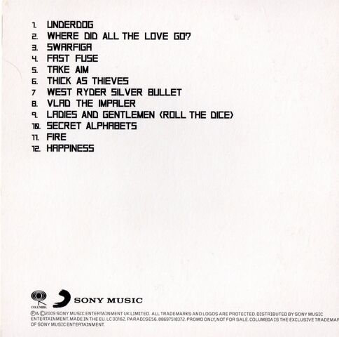 File:West Ryder Pauper Lunatic Asylum Album Promo CD (PARADISE56) - 2.jpg