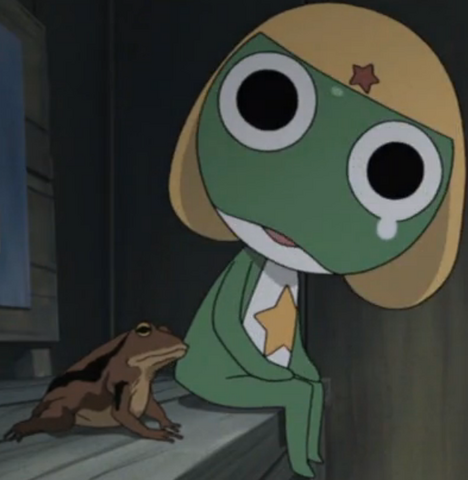 File:Keroro and his little friend.png