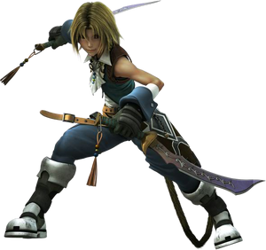 Zidane Dissidia CG render