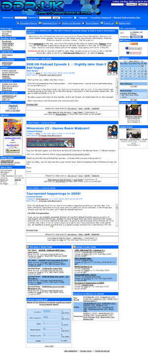 DDRUK website screenshot