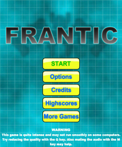 File:Frantic Main Menu Screen.jpg