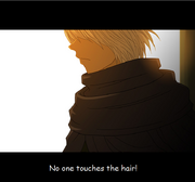 Don't touch the hair!