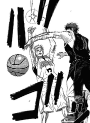 Kagami stops Hayama