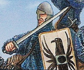 Large steel shield