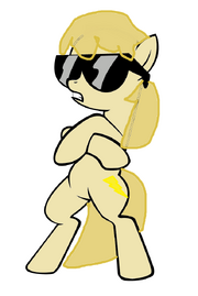 Rd pony base with sunglasses by masterrottweiler-d4guc4w