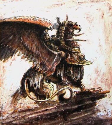 Karl Franz en Garra de Muerte John Blanche.jpg