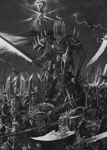 Paladín y Guerreros del Caos por Adrian Smith Tzeentch.jpg