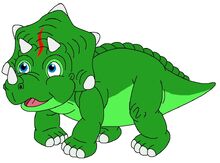 Sparky the green Triceratops