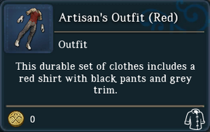 Artisans Outfit Red examine