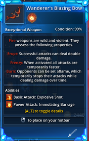 Wanderers-Blazing-Bow-Info
