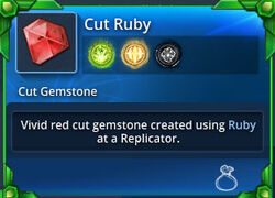 Cut-ruby