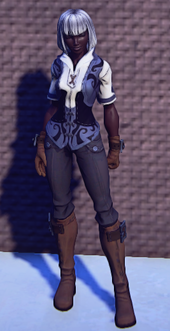 Pathfinders Gear Blue equipped