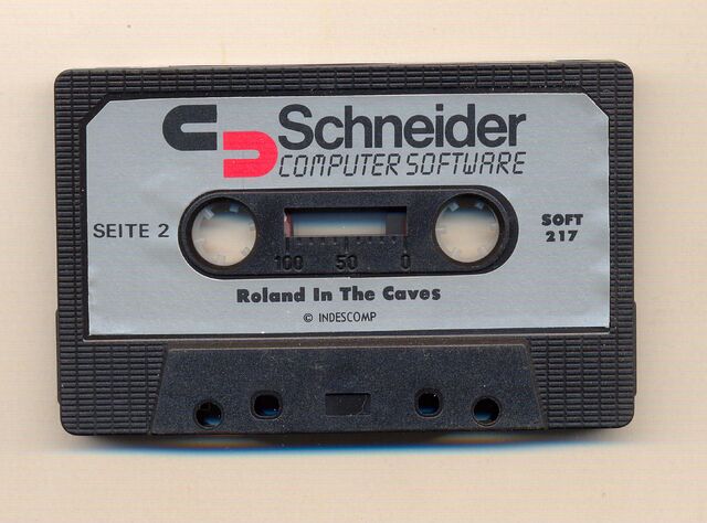 Archivo:Roland in the Caves (Amsoft DE) Tape - Side B.jpg