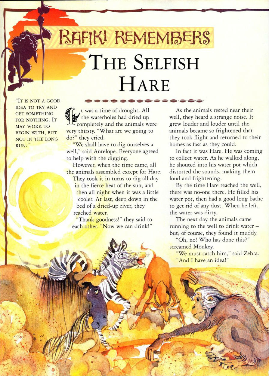 The Selfish Hare The Lion King Wiki Fandom Powered By