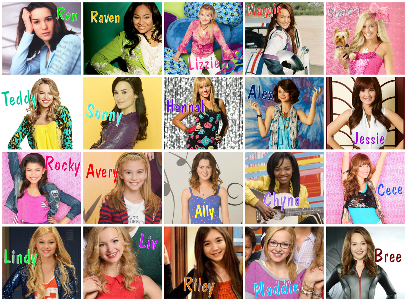 Disney Channel Stars Coloring Pages