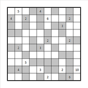 Checkered Fillomino Solution