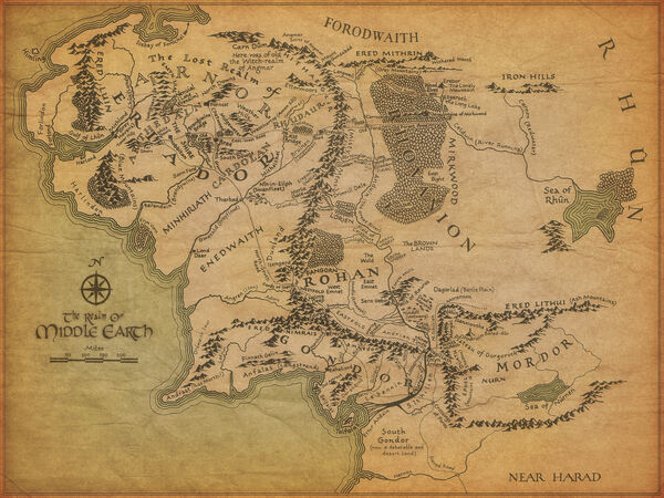 Middle earth map