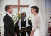 Barney and robins wedding