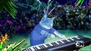 Blue keyboard cat