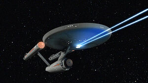 Enterprise firing phasers