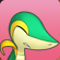 Cara angustiada de Snivy